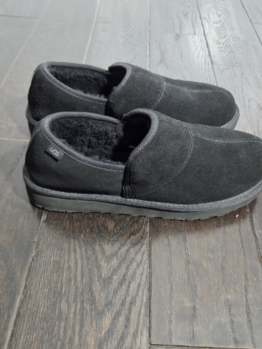 Men's UGG Black The Leisure Outdoor Slippers Suede Size US 11